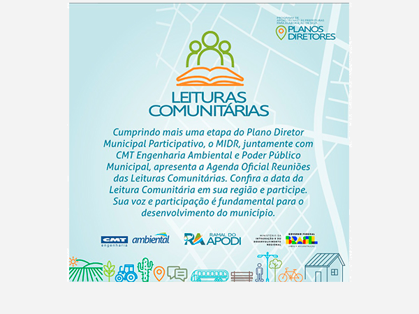 "Construindo Juntos: Agenda das Leituras Comunitárias do Plano Diretor Municipal Participativo"